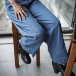 High-Rise Barrel Denim (Steel Blue)